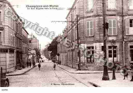 Ville de CHAMPIGNYSURMARNE Carte postale ancienne Ville de CHAMPIGNYSURMARNE Carte postale ancienne