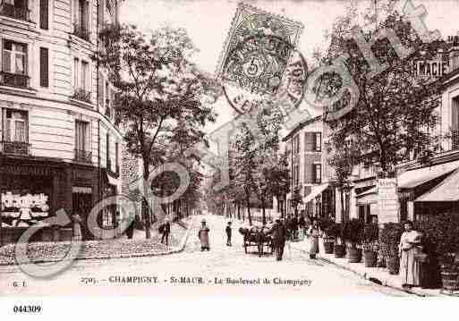 Ville de CHAMPIGNYSURMARNE Carte postale ancienne Ville de CHAMPIGNYSURMARNE Carte postale ancienne