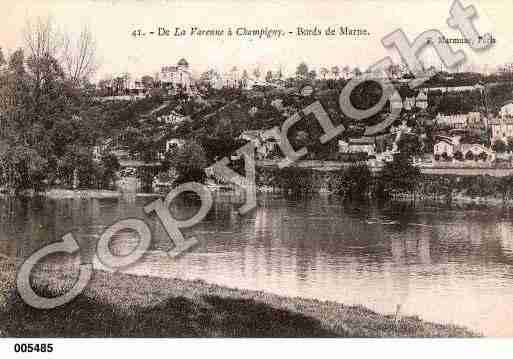 Ville de CHAMPIGNYSURMARNE Carte postale ancienne