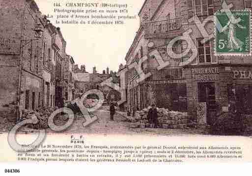 Ville de CHAMPIGNYSURMARNE Carte postale ancienne