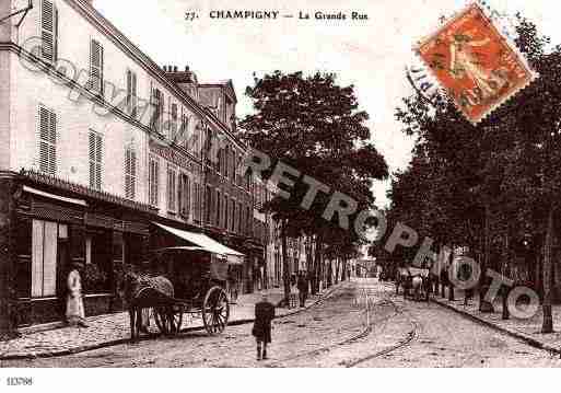 Ville de CHAMPIGNYSURMARNE Carte postale ancienne