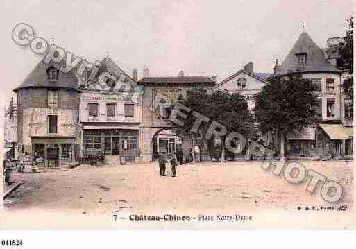 Ville de CHATEAUCHINON Carte postale ancienne