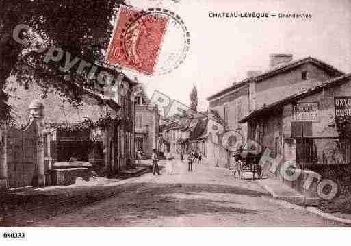 Ville de CHATEAUL\'EVEQUE Carte postale ancienne