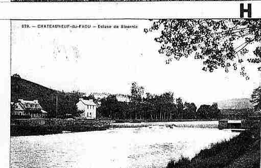 Ville de CHATEAUNEUFDUFAOU Carte postale ancienne