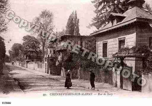 Ville de CHENNEVIERESSURMARNE Carte postale ancienne