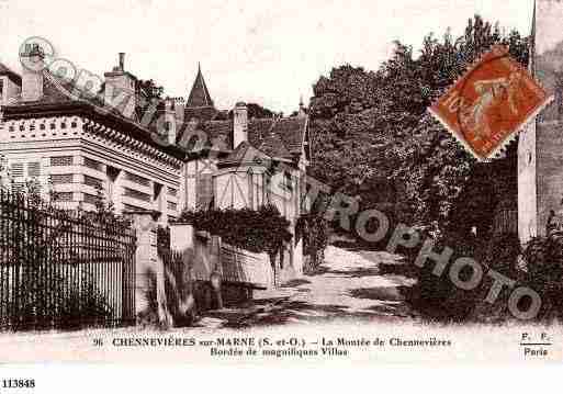 Ville de CHENNEVIERESSURMARNE Carte postale ancienne