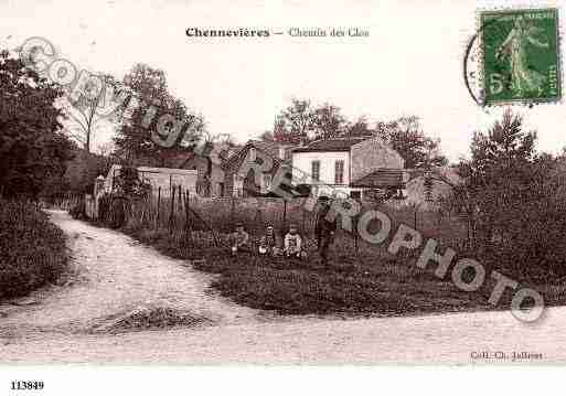 Ville de CHENNEVIERESSURMARNE Carte postale ancienne