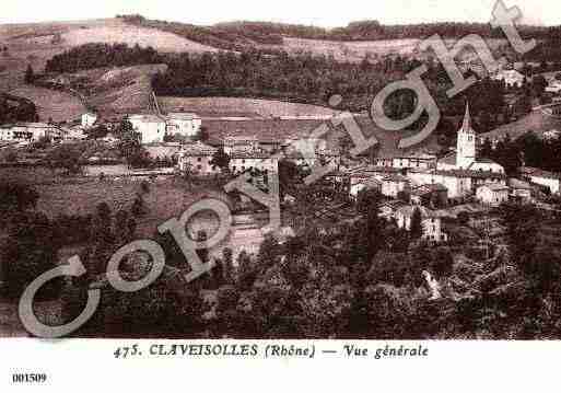 Ville de CLAVEISOLLES Carte postale ancienne