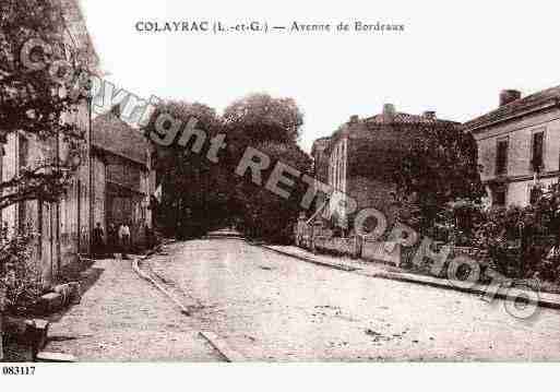 Ville de COLAYRACSAINTCIRQ Carte postale ancienne