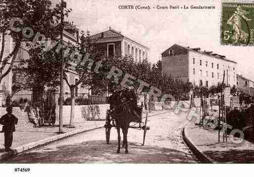 Ville de CORTE Carte postale ancienne