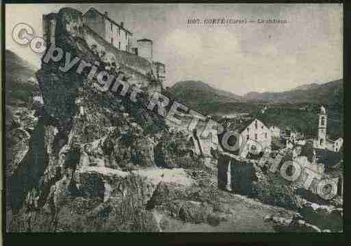 Ville de CORTE Carte postale ancienne