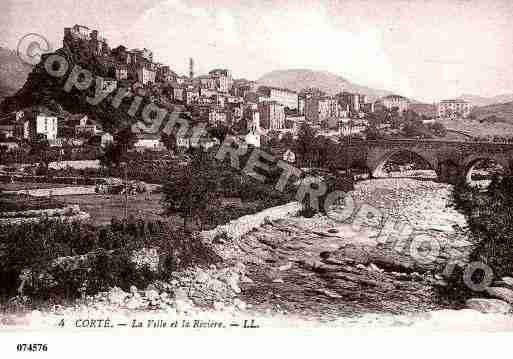 Ville de CORTE Carte postale ancienne