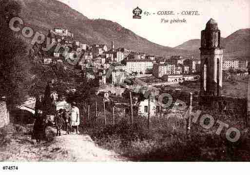 Ville de CORTE Carte postale ancienne