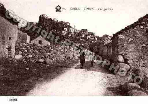 Ville de CORTE Carte postale ancienne