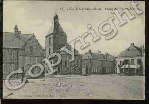 Ville de COUCYLECHATEAUAUFFRIQUE Carte postale ancienne