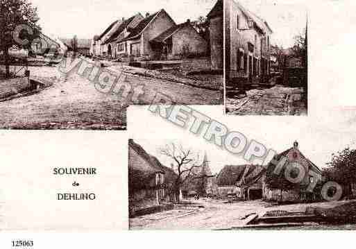 Ville de DEHLINGEN Carte postale ancienne