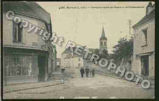 Ville de DERVAL Carte postale ancienne