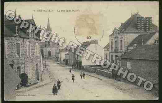 Ville de DERVAL Carte postale ancienne