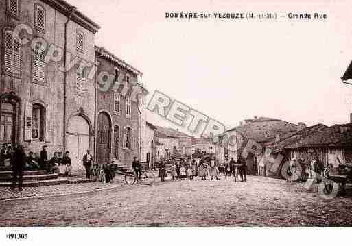 Ville de DOMEVRESURVEZOUZE Carte postale ancienne