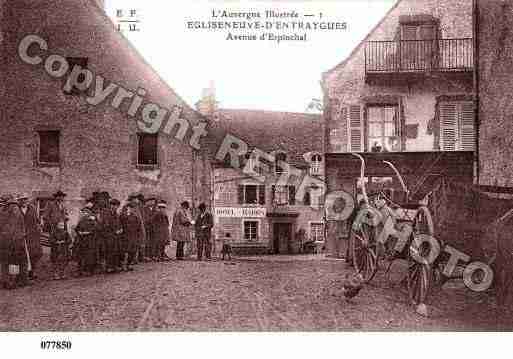Ville de EGLISENEUVED\\\'ENTRAIGUES Carte postale ancienne Ville de EGLISENEUVED\\\'ENTRAIGUES Carte postale ancienne