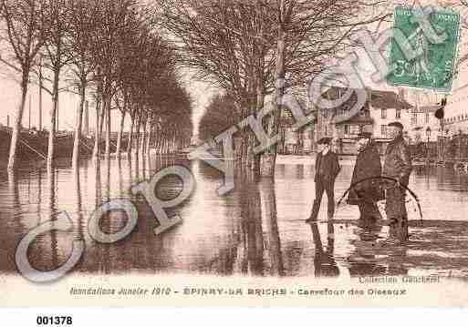 Ville de EPINAYSURSEINE Carte postale ancienne