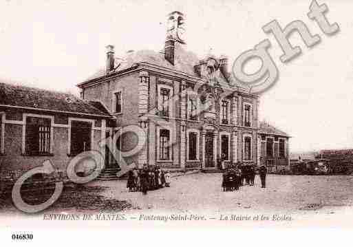 Ville de FONTENAYSAINTPERE Carte postale ancienne