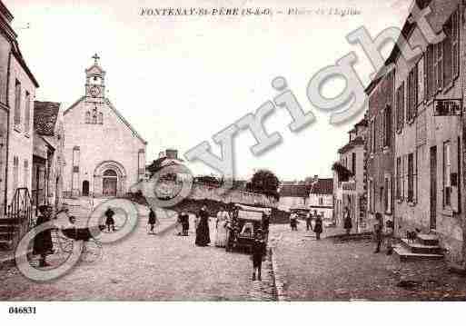 Ville de FONTENAYSAINTPERE Carte postale ancienne