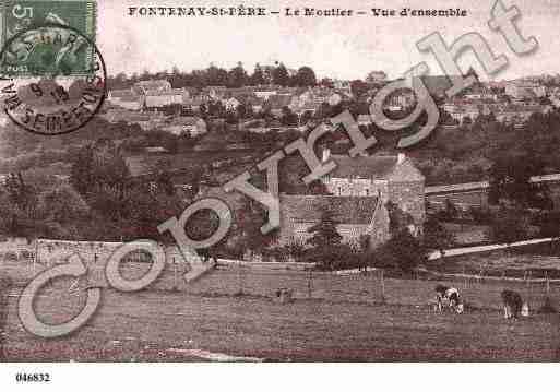 Ville de FONTENAYSAINTPERE Carte postale ancienne