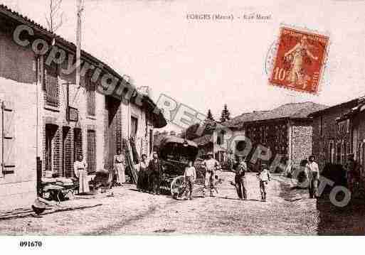 Ville de FORGESSURMEUSE Carte postale ancienne