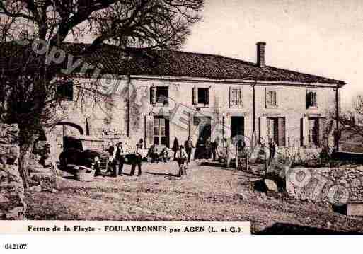 Ville de FOULAYRONNES Carte postale ancienne