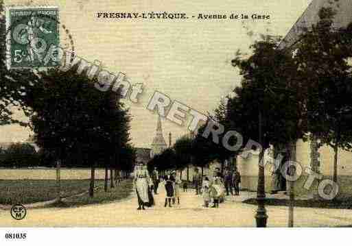 Ville de FRESNAYL\\\'EVEQUE Carte postale ancienne Ville de FRESNAYL\\\'EVEQUE Carte postale ancienne