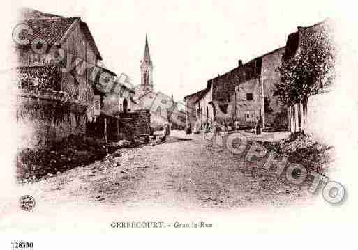 Ville de GERBECOURT Carte postale ancienne