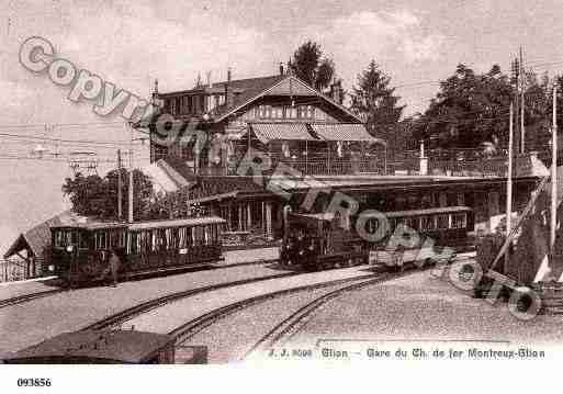 Ville de GLION Carte postale ancienne Ville de GLION Carte postale ancienne
