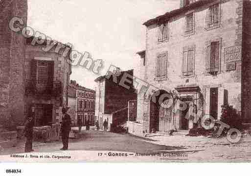 Ville de GORDES Carte postale ancienne