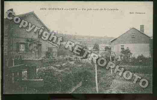 Ville de GOURNAYENCAUX Carte postale ancienne