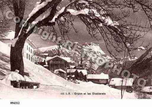 Ville de GRYON Carte postale ancienne