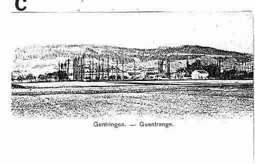 Ville de GUENTRANGE Carte postale ancienne Ville de GUENTRANGE Carte postale ancienne
