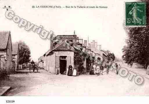 Ville de GUERCHESURL\'AUBOIS(LA) Carte postale ancienne