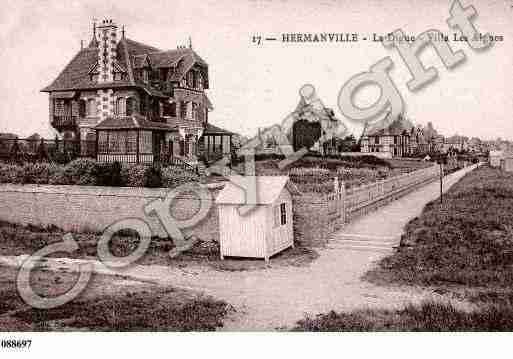 Ville de HERMANVILLESURMER Carte postale ancienne