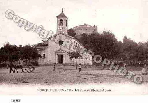 Ville de ILEDEPORQUEROLLES Carte postale ancienne