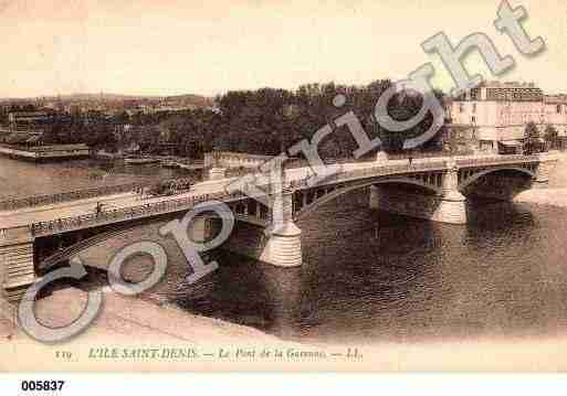 Ville de ILESAINTDENIS(L') Carte postale ancienne