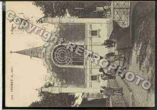 Ville de INDRE Carte postale ancienne
