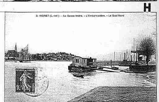 Ville de INDRE Carte postale ancienne