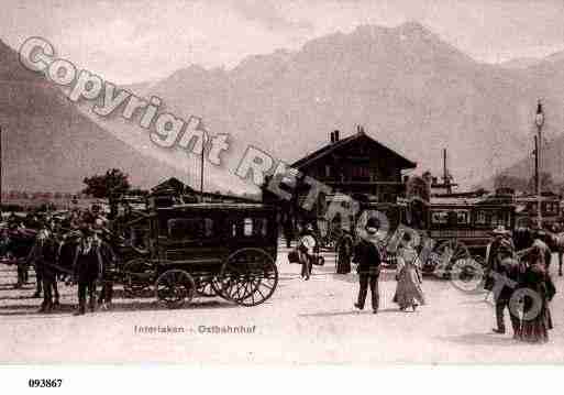 Ville de INTERLAKEN Carte postale ancienne