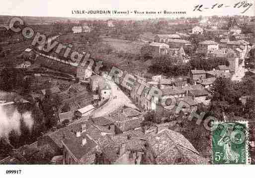 Ville de ISLEJOURDAIN(L\') Carte postale ancienne