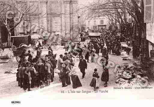 Ville de ISLESURLASORGUE(L\') Carte postale ancienne