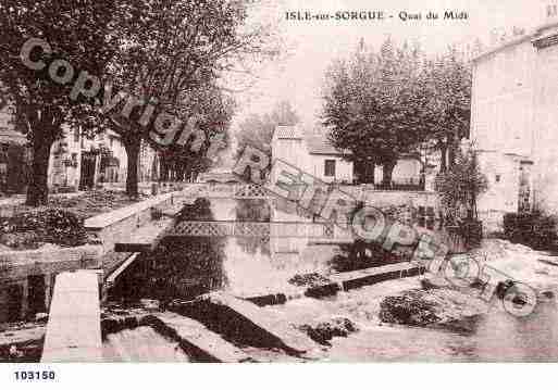 Ville de ISLESURLASORGUE(L\') Carte postale ancienne
