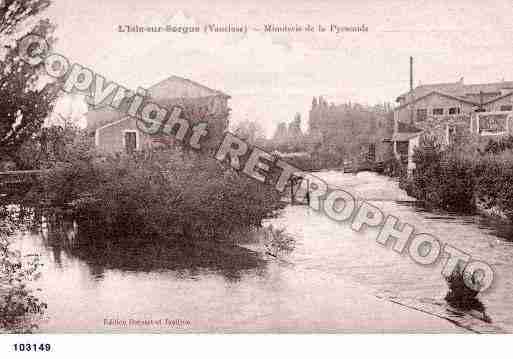 Ville de ISLESURLASORGUE(L\') Carte postale ancienne