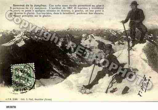 Ville de JUNGFRAU Carte postale ancienne Ville de JUNGFRAU Carte postale ancienne