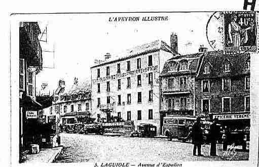 Ville de LAGUIOLE Carte postale ancienne